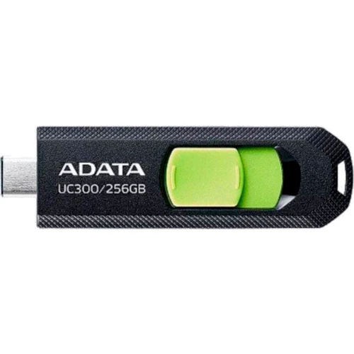 USB-флешка A-Data 256GB Type-C UC300 Black/Green (ACHO-UC300-256G-RBK/GN): Стандарт USB USB 3.2