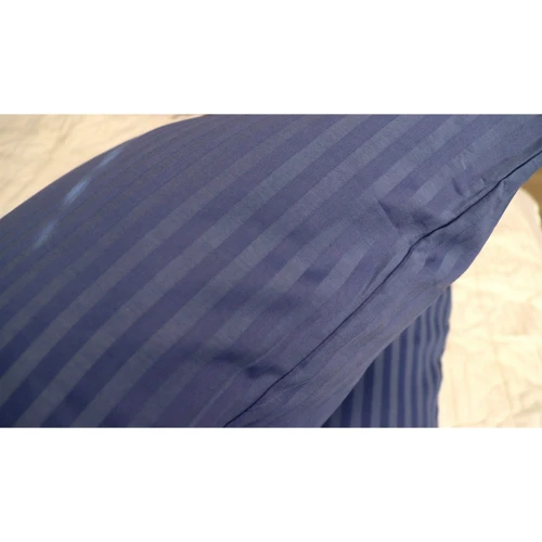 Комплект постельного белья LightHouse Sateen Stripe Blue Navy страйп-сатин евро (603623_2,0): Размер евро