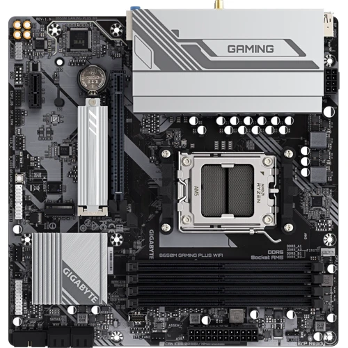 GIGABYTE B650M GAMING PLUS WIFI UA: Роз'єми на платі USB 3.2 Gen 2, M.2, SATA 3.0