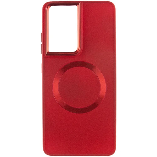Чехол для телефонов TPU Case Bonbon Metal Style with MagSafe Red for Samsung S928 Galaxy S24 Ultra: Тип накладка на заднюю часть