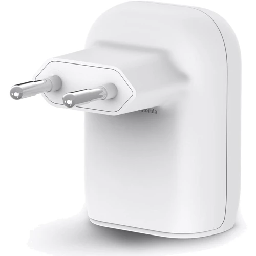 Зарядное устройство Belkin Wall Charger USB-C and USB 32W White (WCB008VFWH): Кабель в комплекте отсутствует