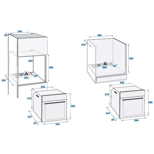 Духова шафа електрична Beko BIM24301WCS: Об'єм, л 71