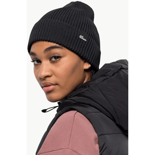 Шапка Jack Wolfskin Essential Beanie черная (1910881_6000): Производитель Jack Wolfskin