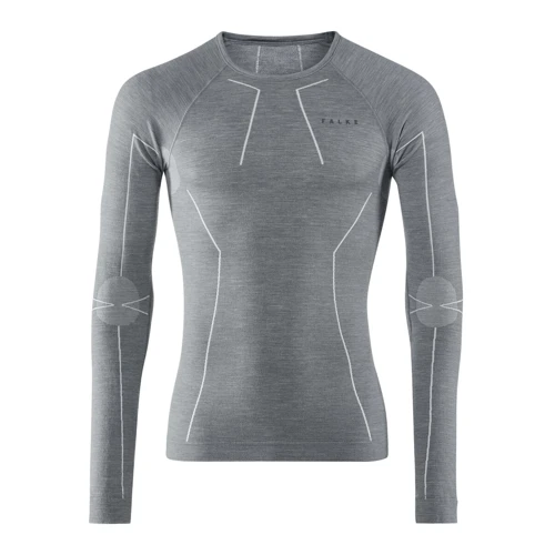 Термолонгслив Falke ESS Wool-Tech graphite-papaya (33411-3708) 44 (M) сірий