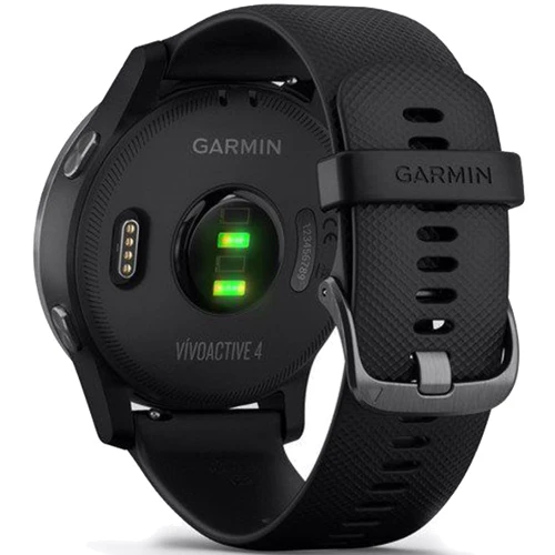 Смарт-часы Garmin Vivoactive 4 Slate Stainless Steel Bezel with Black Case and Silicone Band (010-02174-13): Сенсорный экран есть