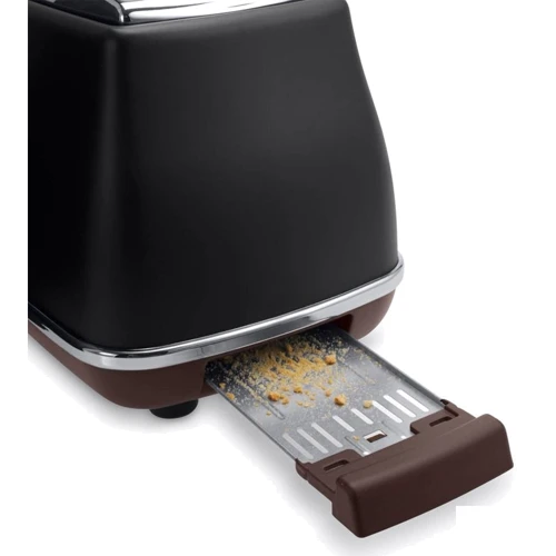 Тостер DeLonghi CTOV 2103 BK: Знімний піддон для збору крихт є