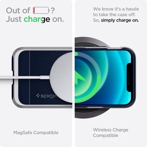Чехол для iPhone Spigen Neo Hybrid Satin Silver (ACS02259) for iPhone 12 Mini фото 5
