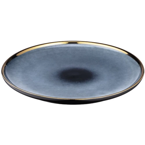 Тарілка обідня Ardesto Andria 25.7 см синьо-сіра (AR2926AB)