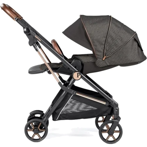 Коляска Peg-Perego Selfie 500 Изысканно-коричневый с полоской (IP22000000GS53SQ53): Возможность установки люльки есть
