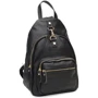 Женский рюкзак Borsa Leather черный (K1162-black): Фактура Матовая, Зернистая