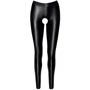 Лeггинсы Noir Handmade F304 Taboo wetlook leggings with open crotch and bum Black, XXL