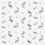 Коврик водонепроницаемый Cebababy 120x120 см cars белый/голубой (W-308-000-640)