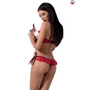 Комплект белья CHERRY SET OpenBra red XXL/XXXL - Passion Exclusive