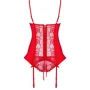 Комплект Obsessive Heartina corset, S/M