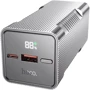 Зовнішній акумулятор Hoco Power Bank 10000mAh Q15 Flashlight 22.5W Metal Gray: Вбудований кабель нет