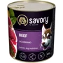 Вологий корм Savory для дорослих собак з яловичиною 800 г (30440)