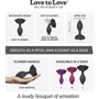 Силиконовая анальная пробка Love To Love OPEN ROSES L SIZE - BLACK ONYX