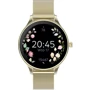 Смарт-годинник Forever Velora SB-306 Gold + ремінець: Дисплей 1.19" AMOLED (390x390)