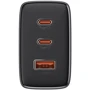 Зарядний пристрій Baseus Wall Charger Cube Pro 2хUSB-C+USB 65W Black (P10152301113-00): Кабель в комплекті отсутствует