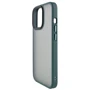 Чехол для iPhone Mobile Case TPU+PC Metal Buttons Green for iPhone 12 | 12 Pro: Материалы поликарбонат и полиуретан