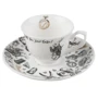 Чашка для эспрессо с блюдцем V&A Alice in Wonderland фарфоровая 75 мл (VA5200019)