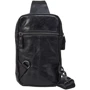 Мужская сумка-слинг Buffalo Bags черная (SHIM7592A-black): Фактура Гладкая, Матовая