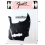 Пікгард FENDER Pure Vintage Рickguard Jazz Вass 70s 10-hole Вlack: Виробник Fender