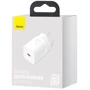 Зарядное устройство Baseus USB-C Wall Charger Super Si 25W White (CCSP020102): Количество USB-портов 1