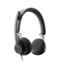 Наушники Logitech Zone Wired USB UC Graphite (981-000875): Тип конструкции накладные