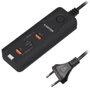 Зарядное устройство Canyon Wall Charger 2xUSB+2xUSB-C H-10 40W Black (CNE-CHA10B)