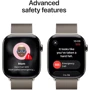 Apple Watch Series 11 GPS + Cellular 46mm Natural Titanium Case with Natural Milanese Loop - S/M (MFCY4)