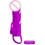 Насадка на член LYBAILE Pretty Love 5.5 "Vibrating Penis Sleeve Purple