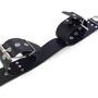 Ошейник с наручниками из натуральной кожи Art of Sex - Bondage Collar with Handcuffs