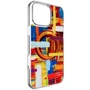 Чехол для iPhone Switcheasy Style M Pattern Shockproof Case Painting (SPH67P275PN24) for iPhone 16 Pro Max: Материалы поликарбонат и полиуретан