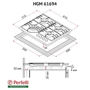 Варочная поверхность газовая Perfelli HGM 61694 I: Размеры для встраивания (ШxГ) 56x49 см
