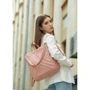 Женский рюкзак Sambag Trinity 0SO розовый (28319006): Фактура Гладкая, Матовая, Стеганая