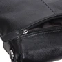 Мужская сумка планшет Borsa Leather черная (k19137-black): Тип ручки Плечевой ремень, Без ручки