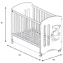 Ліжечко дитяче Micuna Sweet Bear White 120х60 біле (SWEET BEAR BASIC WHITE): Стінка, що опускається Есть