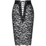 Юбка Noir Handmade F302 Ambivalence lace up midi skirt Вlack, XXL