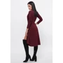 Платье FashionUp PL-1795B 42 бордовое повседневное удлиненное миди: Состав Вискоза, Полиэстер, Эластан