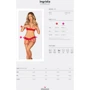 Комплект Obsessive Ingridia 2-pcs crotchless set XS/S