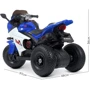 Дитячий електромотоцикл 3 колісний Bambi Racer синій (M 4840AL-4): Вага, кг 12.6