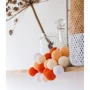 Гирлянда Cotton ball lights на 10 шаров 2,7м, Orange фото 6