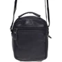 Мужская сумка через плечо Borsa Leather черная (K101b-black): Материал Натуральная кожа