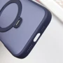 Чехол для iPhone Mobile Case Metal Buttons with MagSafe HQ Ring Dark Blue for iPhone 16 фото 7