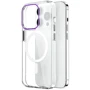 Чехол для iPhone WIWU Crystal MagSafe Clear/Purple for iPhone 15 Pro Max (ZYS-013): Материалы Термополиуретан