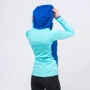 Спортивная толстовка Peak FW67022-BLU 42 голубая с капюшоном на молнии: Состав Полиэстер, Спандекс