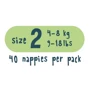 Подгузники Kit&Kin размер 2 (4-8 кг) 40 шт.: Пол ребенка Унисекс