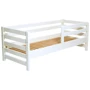 Кровать AURORA подростковая (800x1900) (бук) белая