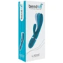 Вибратор-кролик Liebe Bend It Plus Ocean Blue, гибкий, 2 мотора, 10 режимов